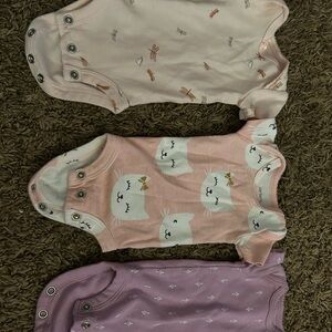 Carter's Pink and Purple Baby One Pieces Set